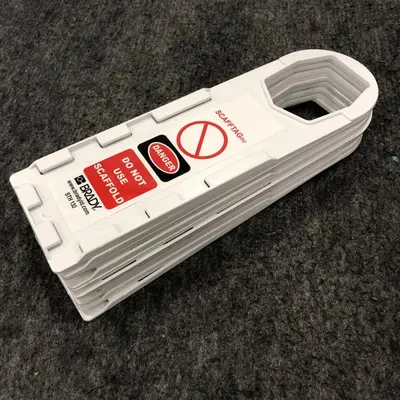 10 Pack BRADY STH132 Scafftag Holders 11.75" x 3.5" - Thumbnail 7